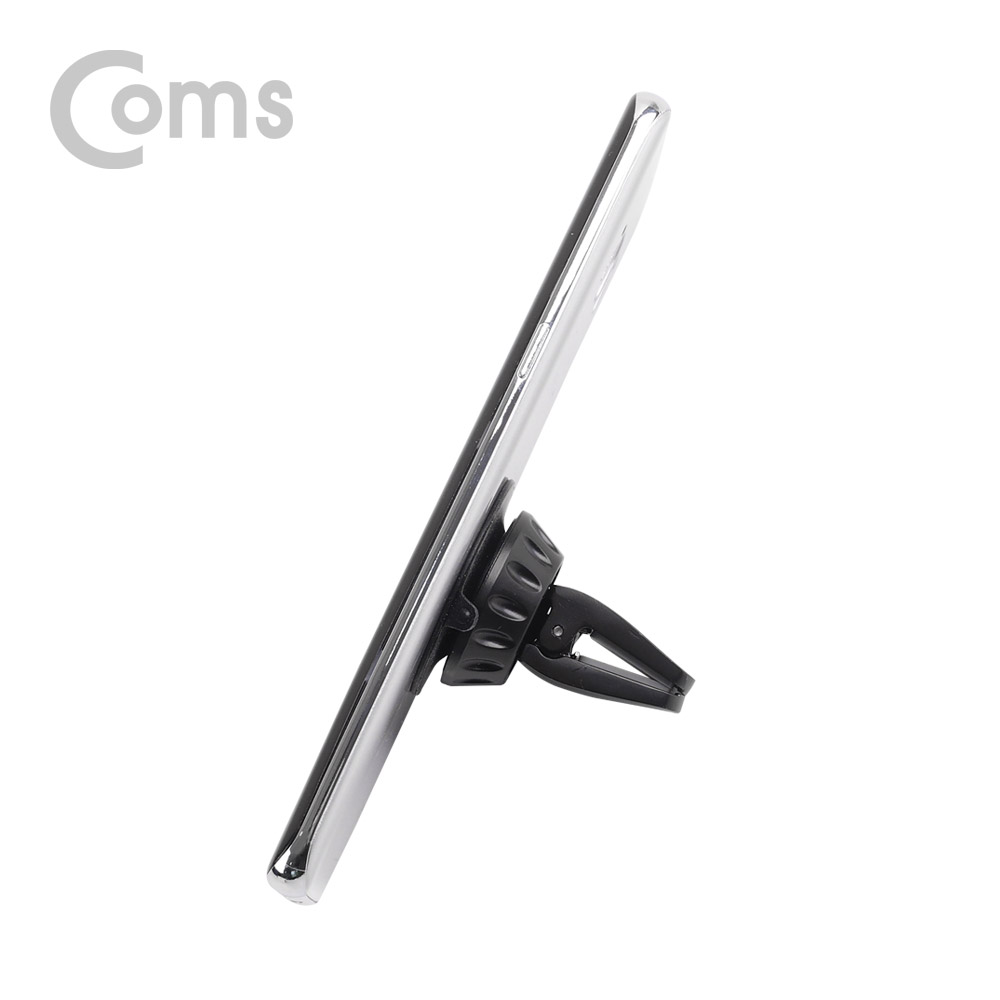 Coms 차량용 거치대 / 에어컨, 송풍구 설치 / 흡착식 / Black / 송풍구