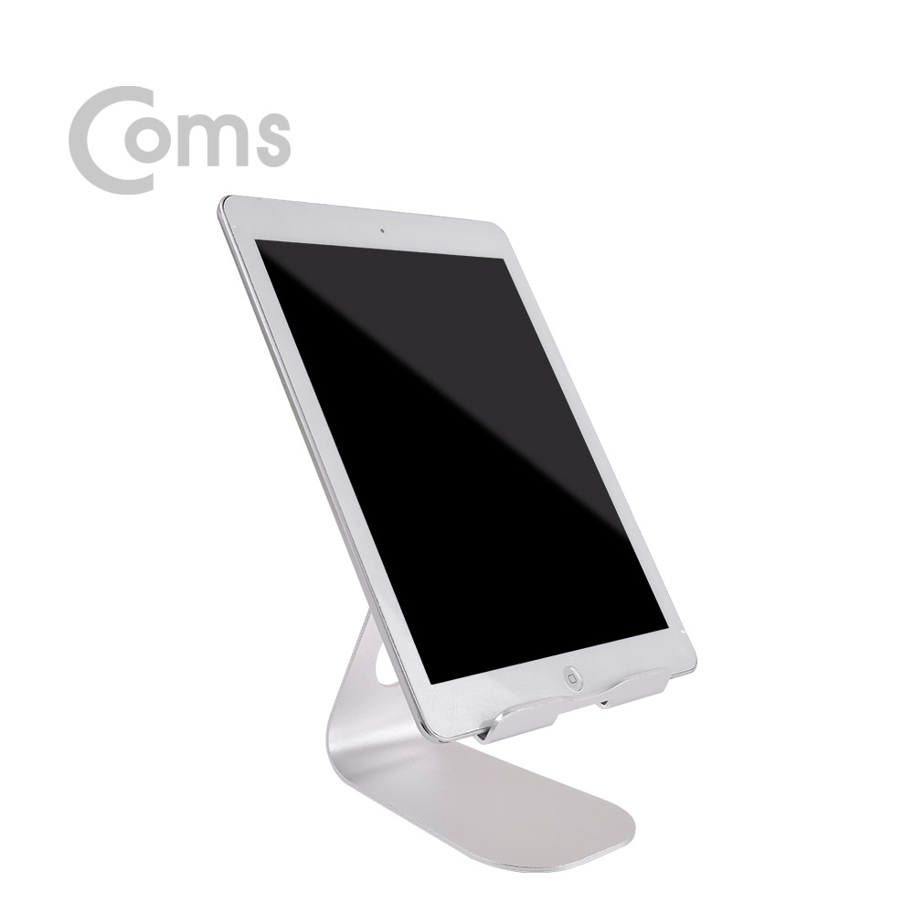 Coms 알루미늄 태블릿 거치대 / 각도 조절 / 케이블 정리 홀/스탠드