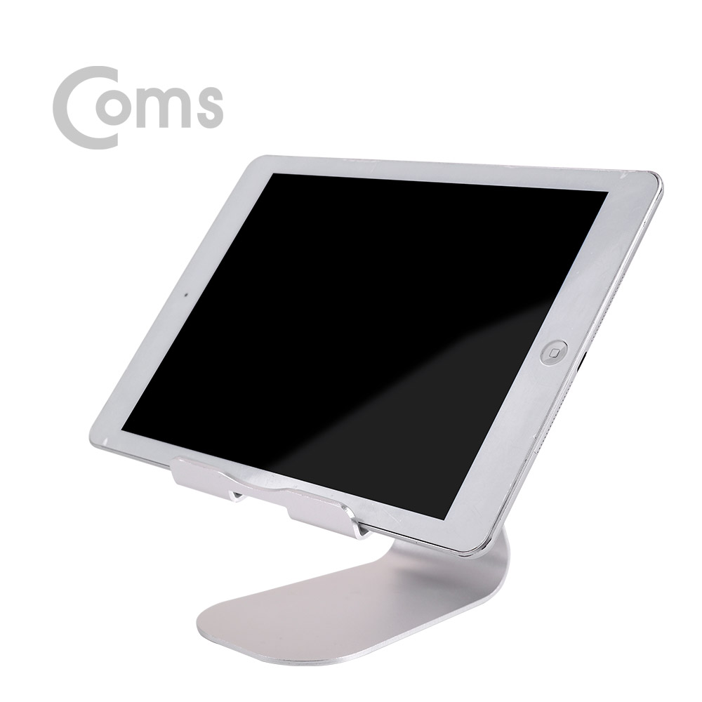 Coms 알루미늄 태블릿 거치대 / 각도 조절 / 케이블 정리 홀/스탠드