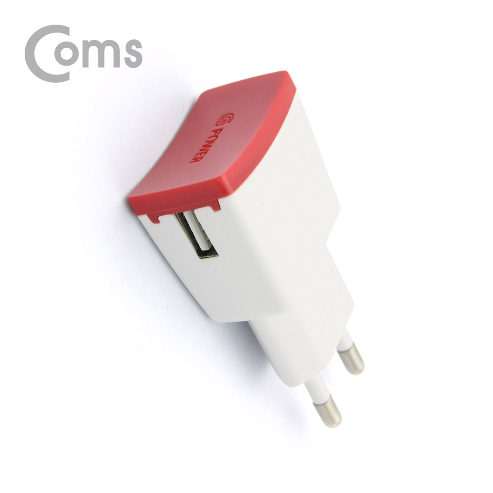 Coms G POWER 가정용 충전기 Micro5핀 USB 1포트 5V/1.2A (White)
