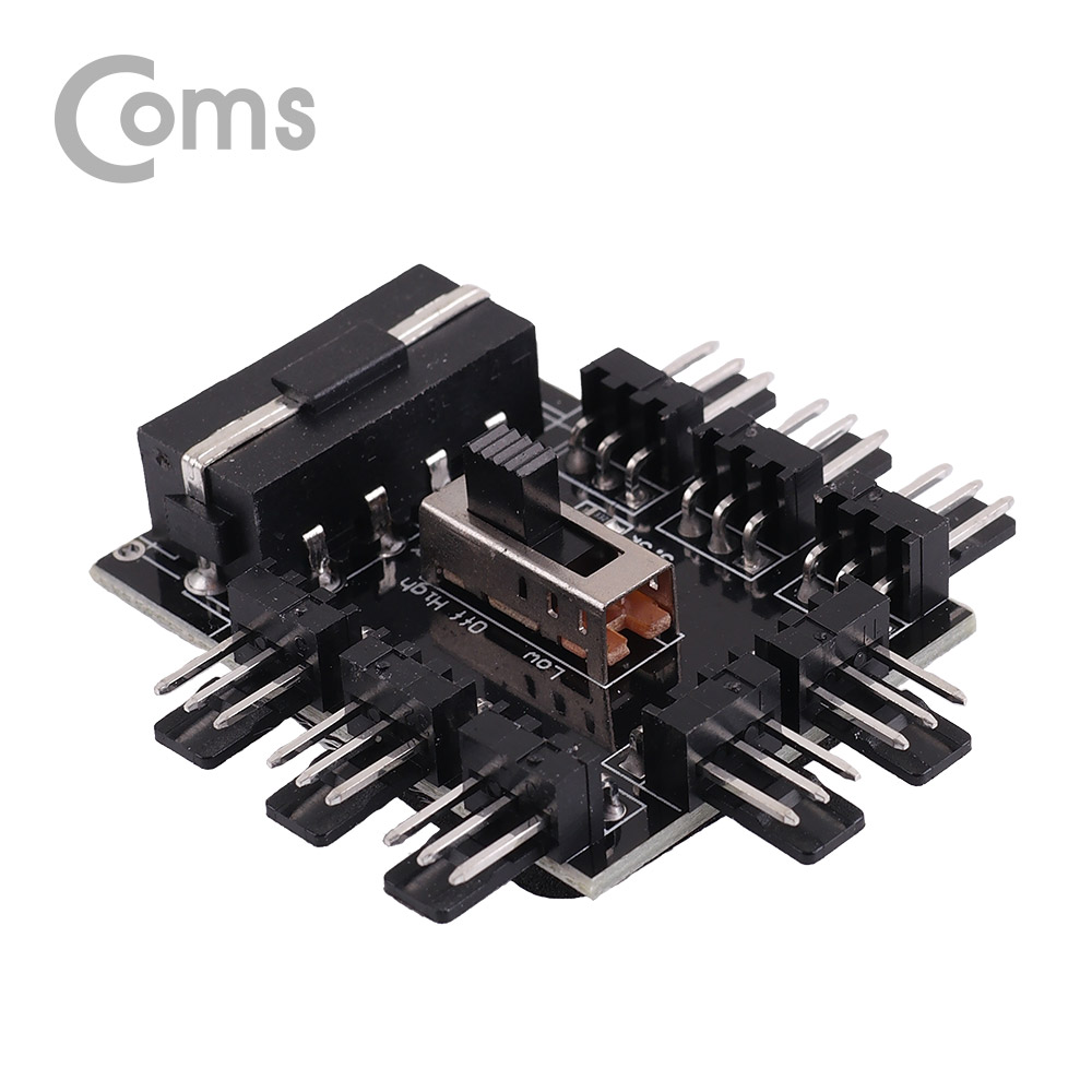 Coms 전원(12V) 분배 변환기, IDE 4P 전원 / 쿨링팬 3P x 8