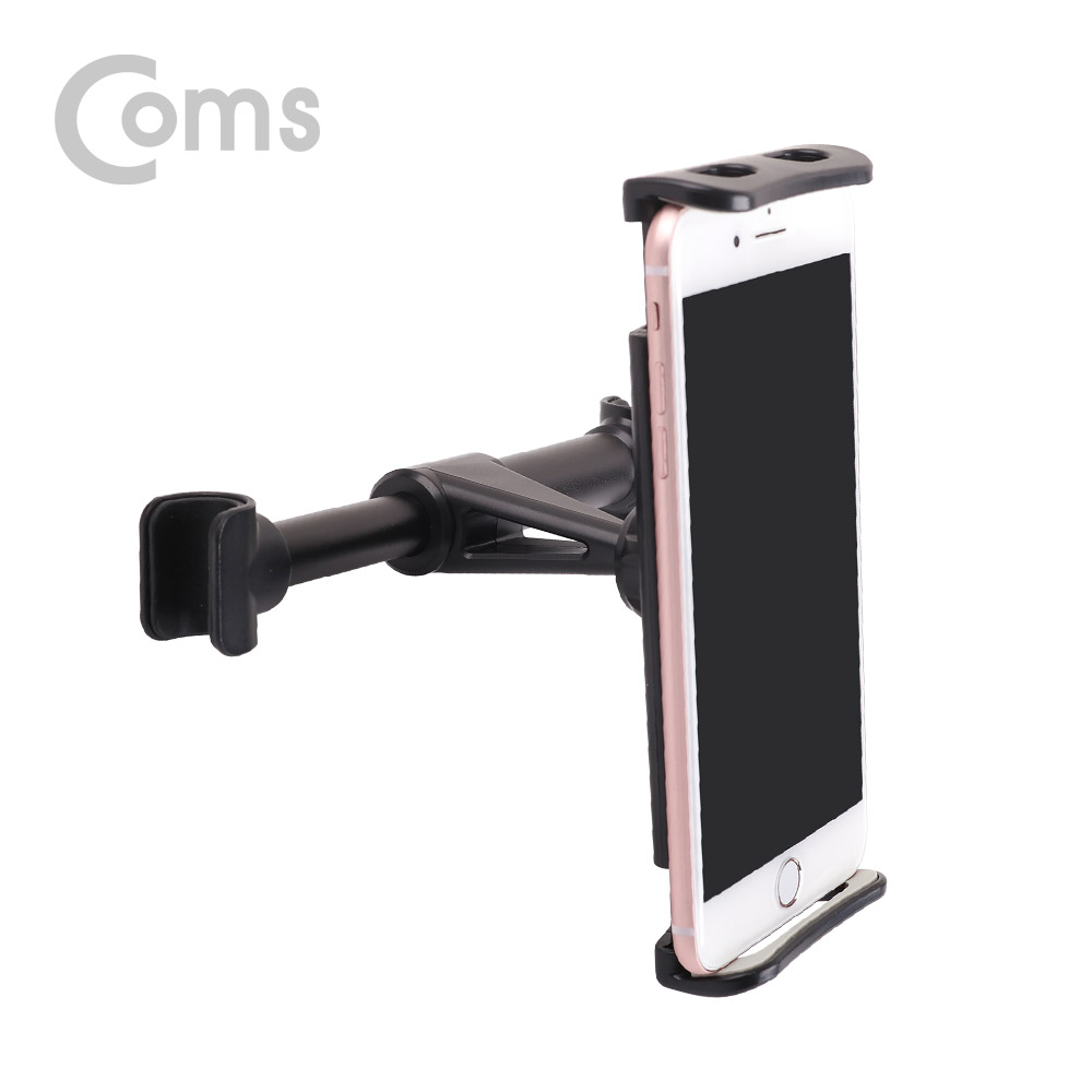 Coms 차량용 헤드레스트 거치대 / 스마트폰,태블릿 거치 / 뒷자석 거치 / Black
