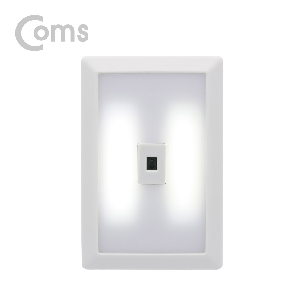 Coms 벽면등(Switch Light) 사각 20LED / 동작감지센서 / 3 x AAA