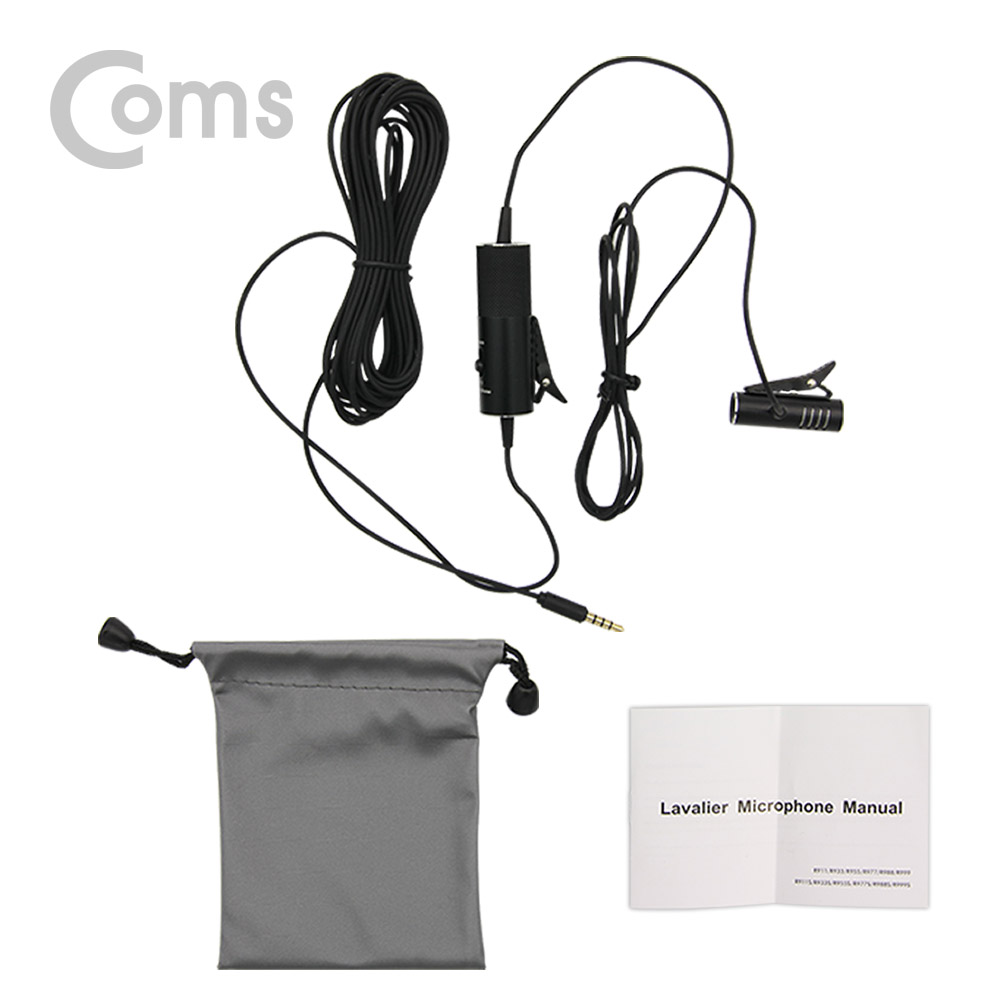 Coms 마이크(고급 소형), 고감도/클립고정 - 스마트폰 마이크