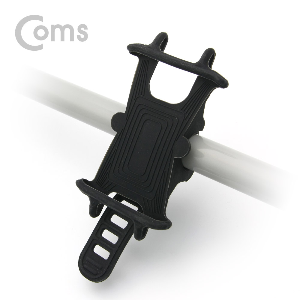 Coms 자전거 스마트폰 거치대 / 실리콘 홀더 / 4.5~6형 핸드폰 거치