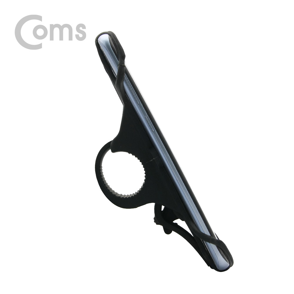 Coms 자전거 스마트폰 거치대 / 실리콘 홀더 / 4.5~6형 핸드폰 거치