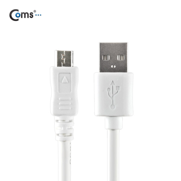 Coms USB/Micro USB(B) 케이블(고급형), White 3M