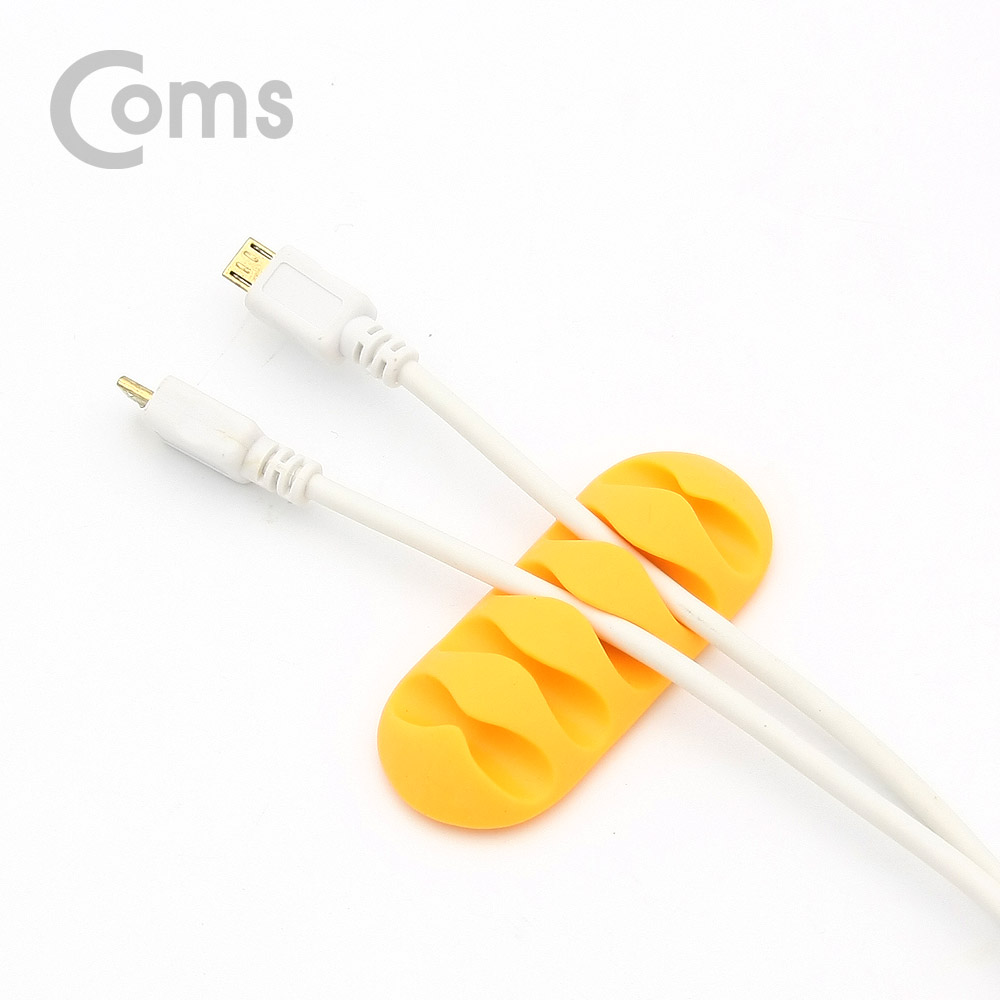 Coms 케이블 오거나이저(홀더형/2pcs) / 케이블 / 볼펜 고정 / 색상 랜덤발송