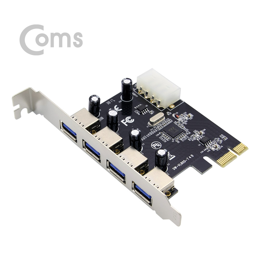 Coms USB 카드 3.0(PCI-e), 4Port, PCI-express card
