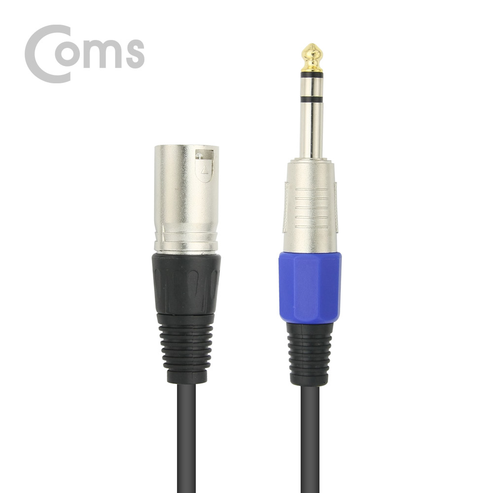 Coms 캐논 변환 케이블 2M/ 캐논(M)/6.3 스테레오(M)