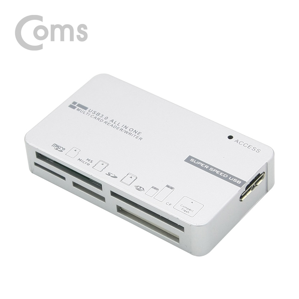 Coms USB 3.0 카드리더기(외장형) All in 1 / (SD / Micro SD / CF / MS / TF)