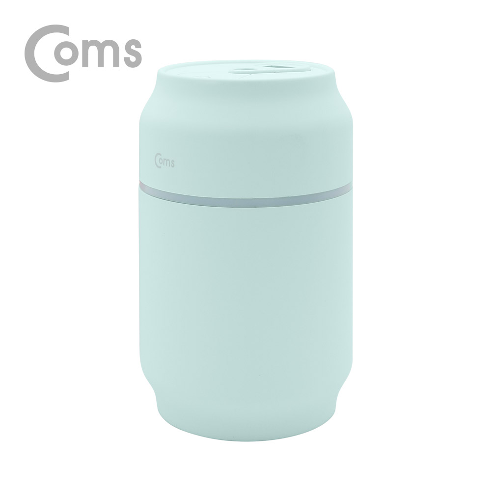 Coms 멀티 USB 가습기(가습기+선풍기+LED 라이트) Blue