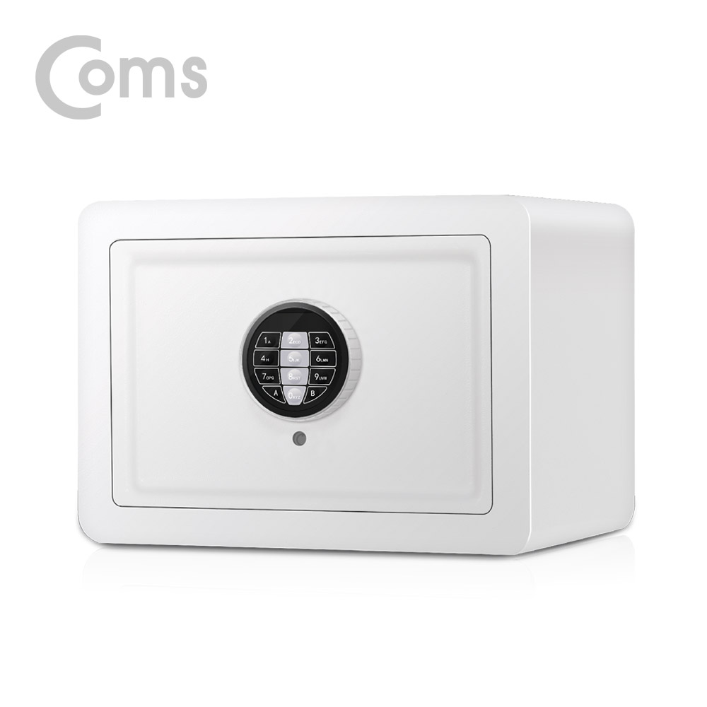 Coms 소형 미니금고 White / SoHo용 / 가정용금고 / 안전금고