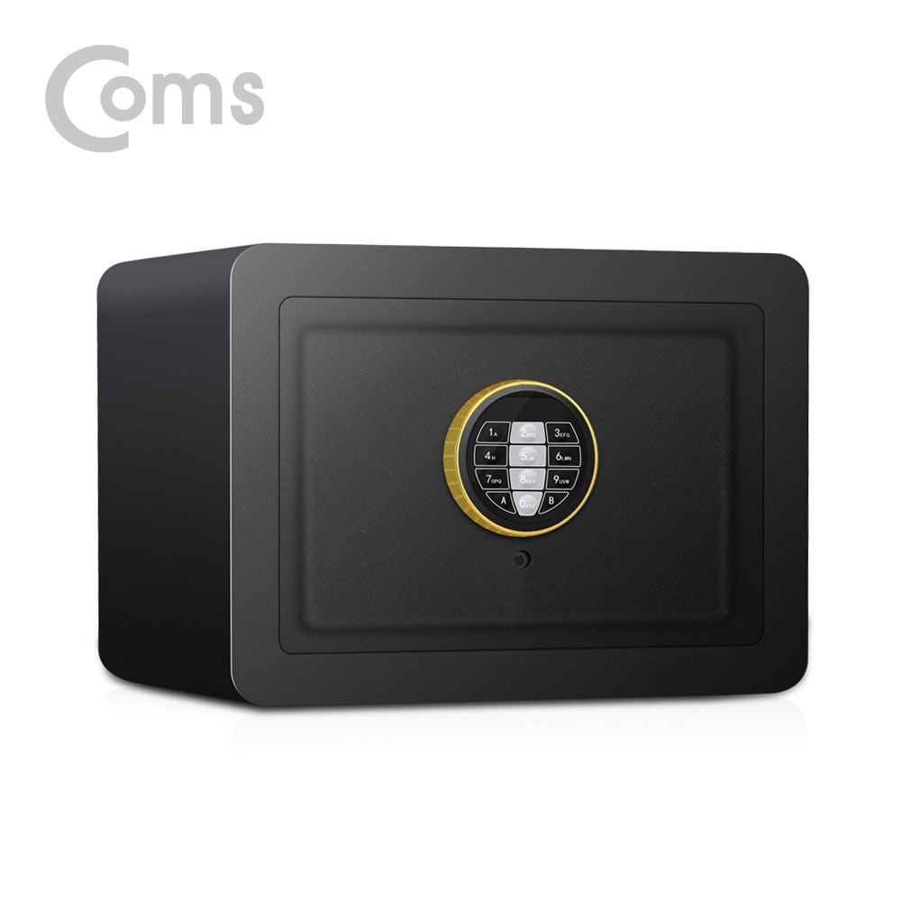 Coms 소형 미니금고 Black / SoHo용 / 가정용금고 / 안전금고