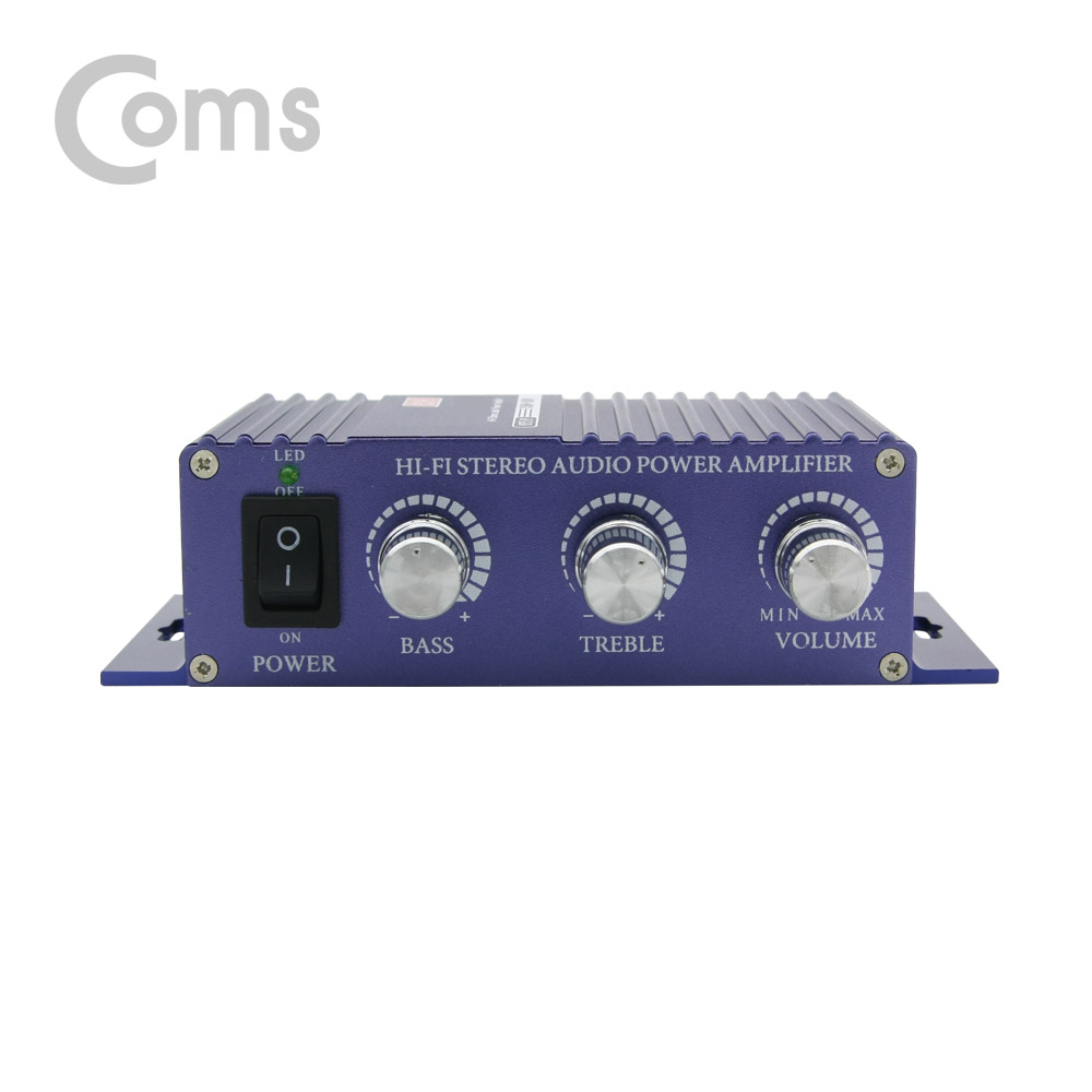 Coms 미니 사운드 앰프 (소형) / 사운드 디코더 / 고음, 저음부 강화 앰프/Hi-fi