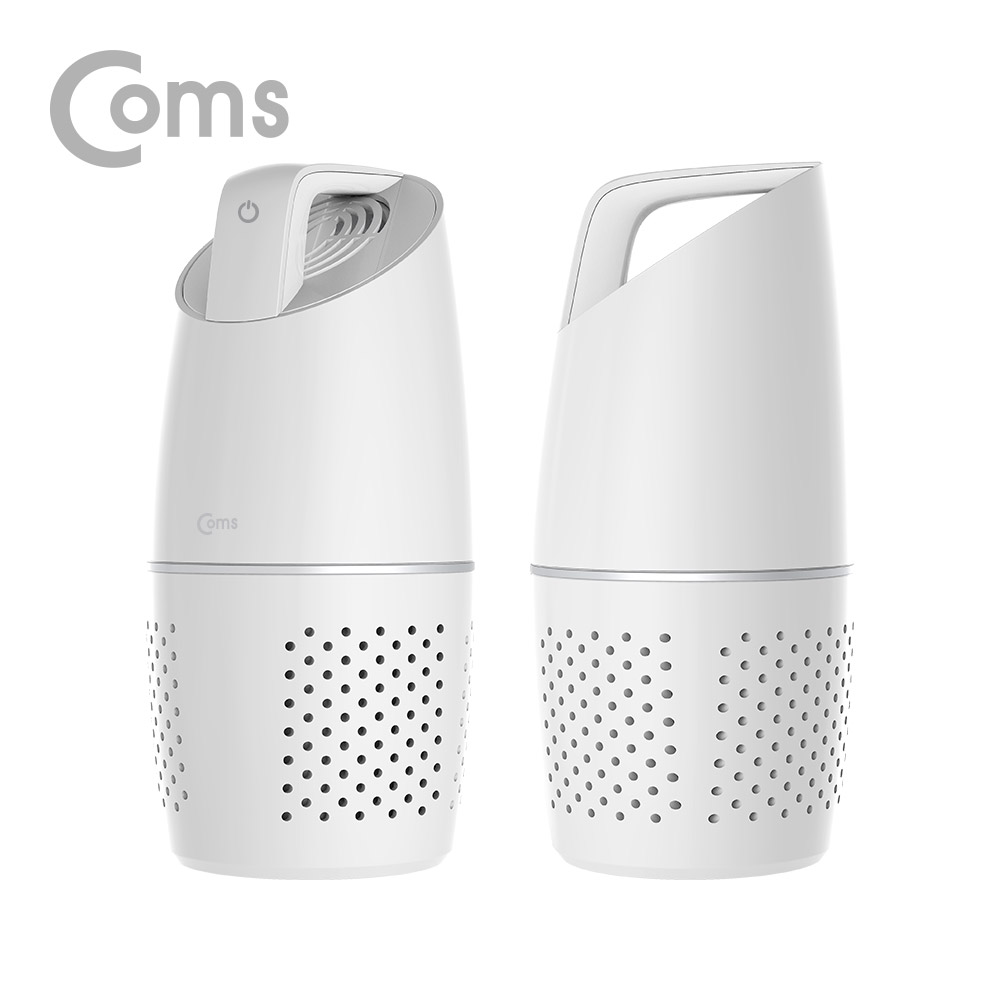 Coms 차량용 공기청정기 (헤파필터 탑재 / PM2.5 초미세먼지 제거 / USB 1포트 지원)