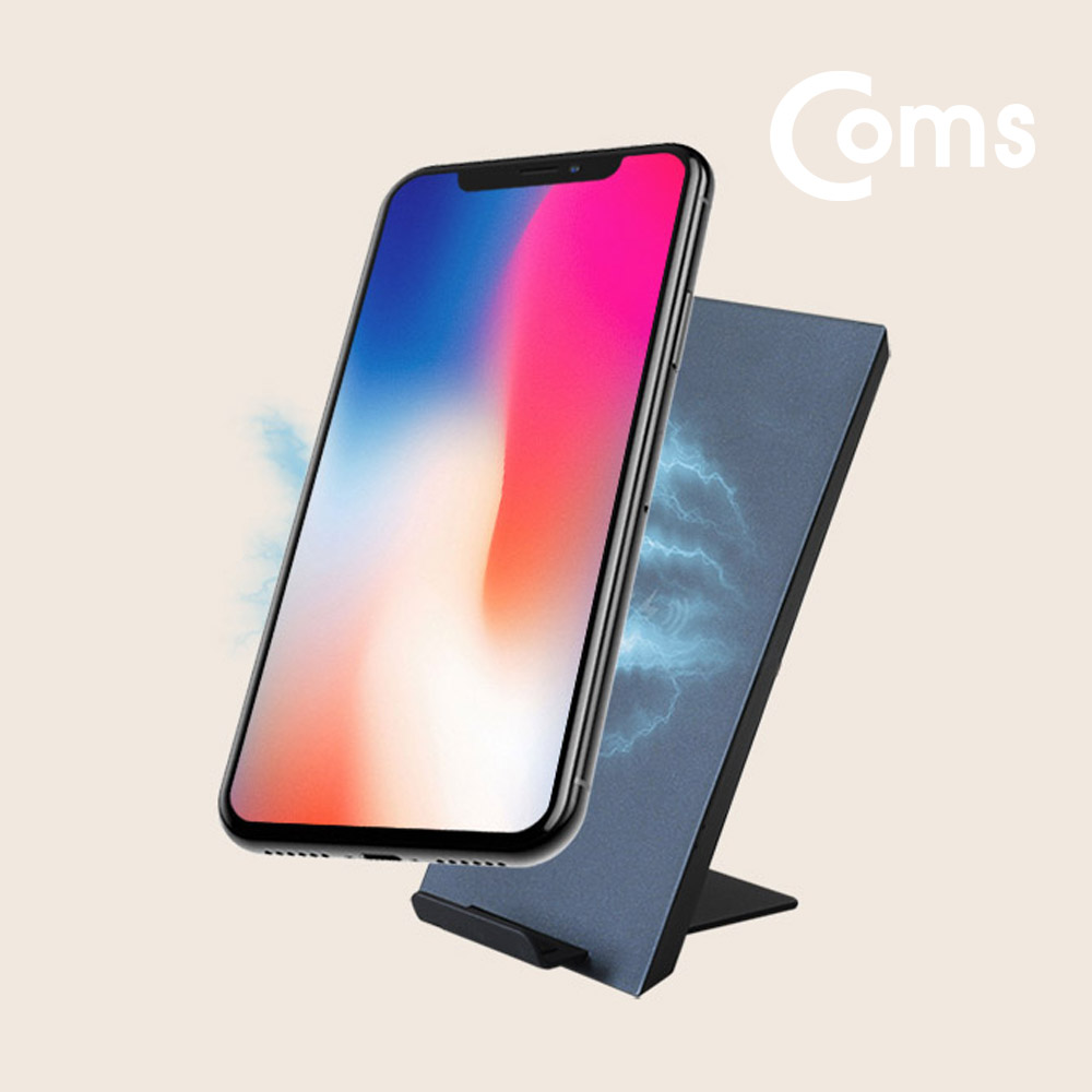 Coms 미니팩토리 트랜스폼 무선 고속 충전기 / 블랙