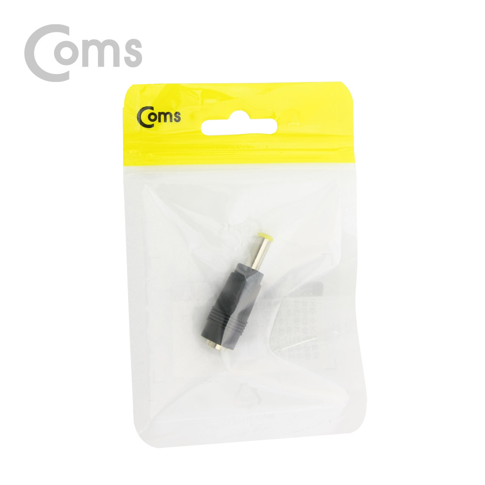 Coms DC 전원 변환 젠더, -자/Yellow tip / 5.5(2.1) F / 5.5(1.0) M