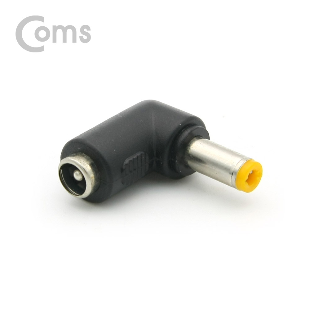 Coms DC 전원 변환 젠더, 꺾임(꺽임) / 5.5(2.1) F / 5.5(2.1) M