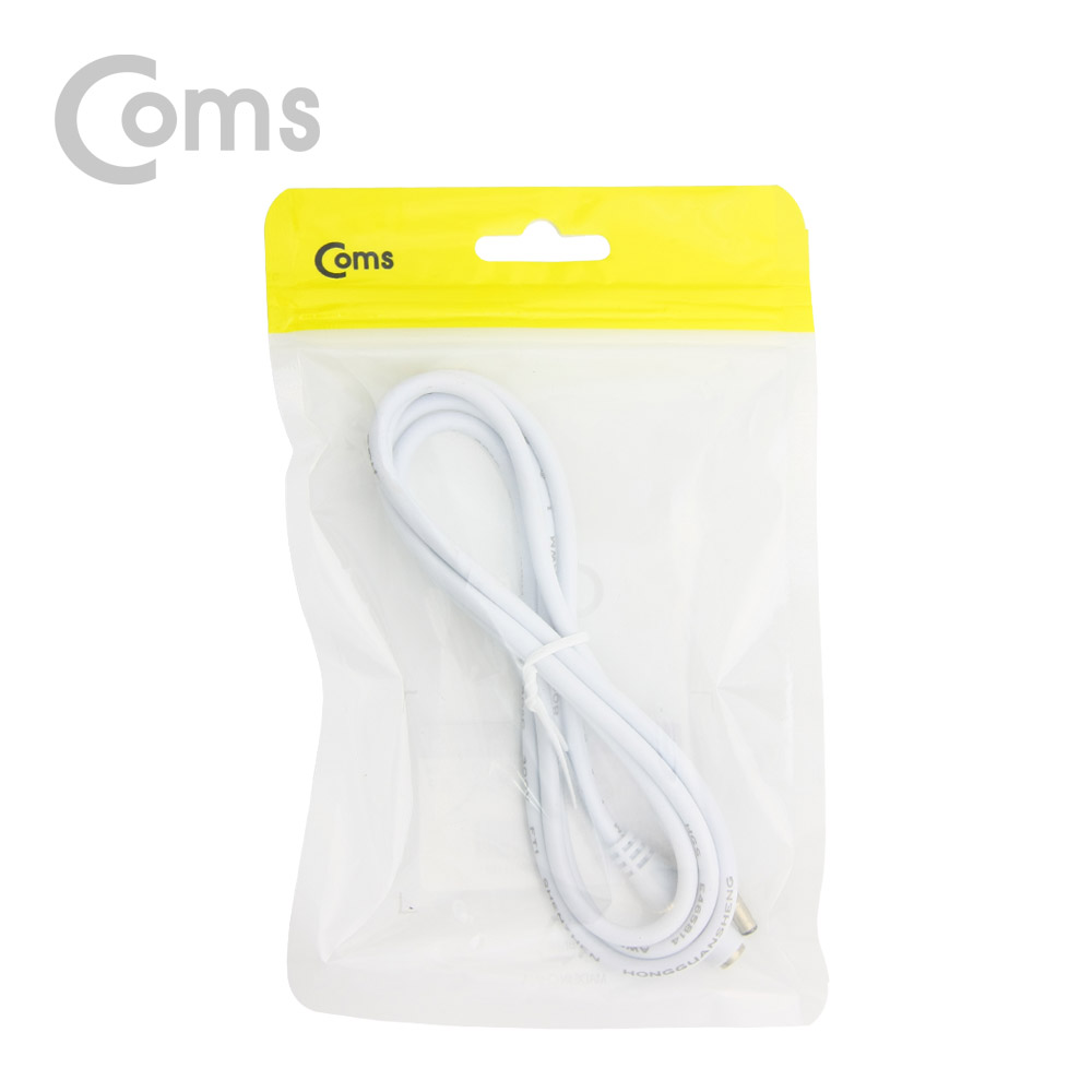 Coms DC 3.5 전원 케이블(연장) 1M, White