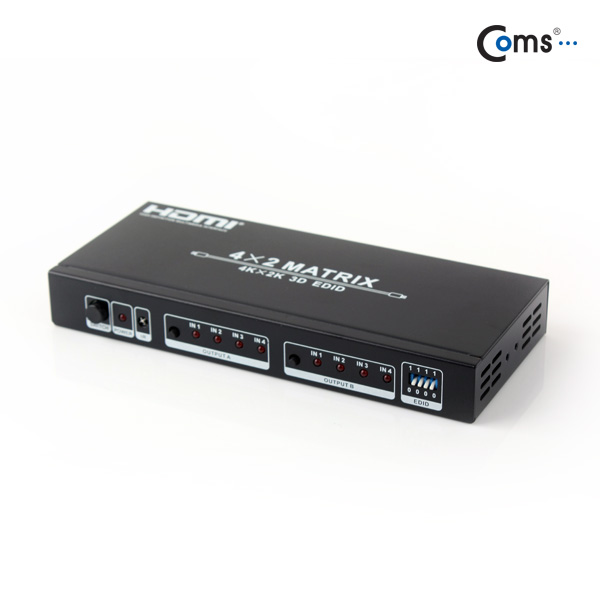 Coms HDMI 선택기(PV858) 4:2 / 1.4 지원(3D), 메트릭스, 리모콘