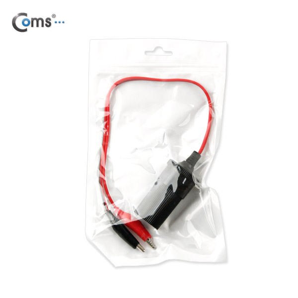 Coms 악어 클립 시가잭(DC) 케이블 / 시거잭