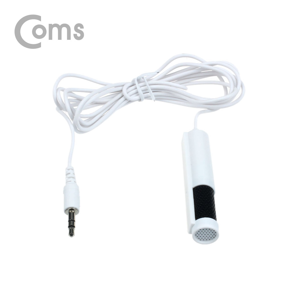 Coms 소형 스틱 콘덴서마이크 (AUX 3.5mm / 1.5M / White)