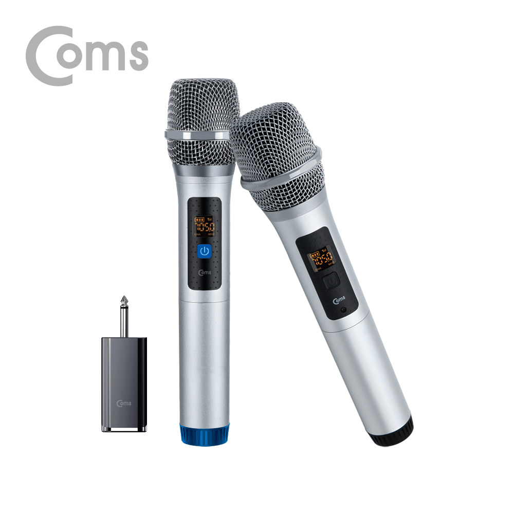 Coms 무선 UHF 더블 마이크 세트 / 마이크 x 2ea / 수신기 포함