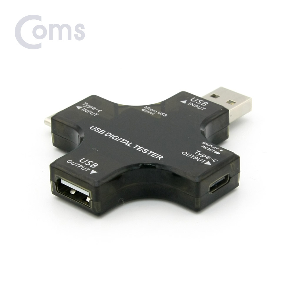 Coms USB 테스터기(전류/전압 측정) / USB 3.1 (Type C), USB 2.0, Micro 5P
