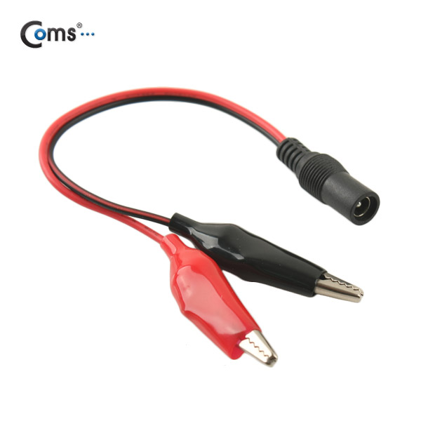 Coms 악어 클립 DC 변환 케이블, 30cm