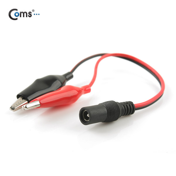 Coms 악어 클립 DC 변환 케이블, 30cm