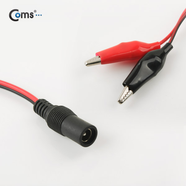Coms 악어 클립 DC 변환 케이블, 30cm