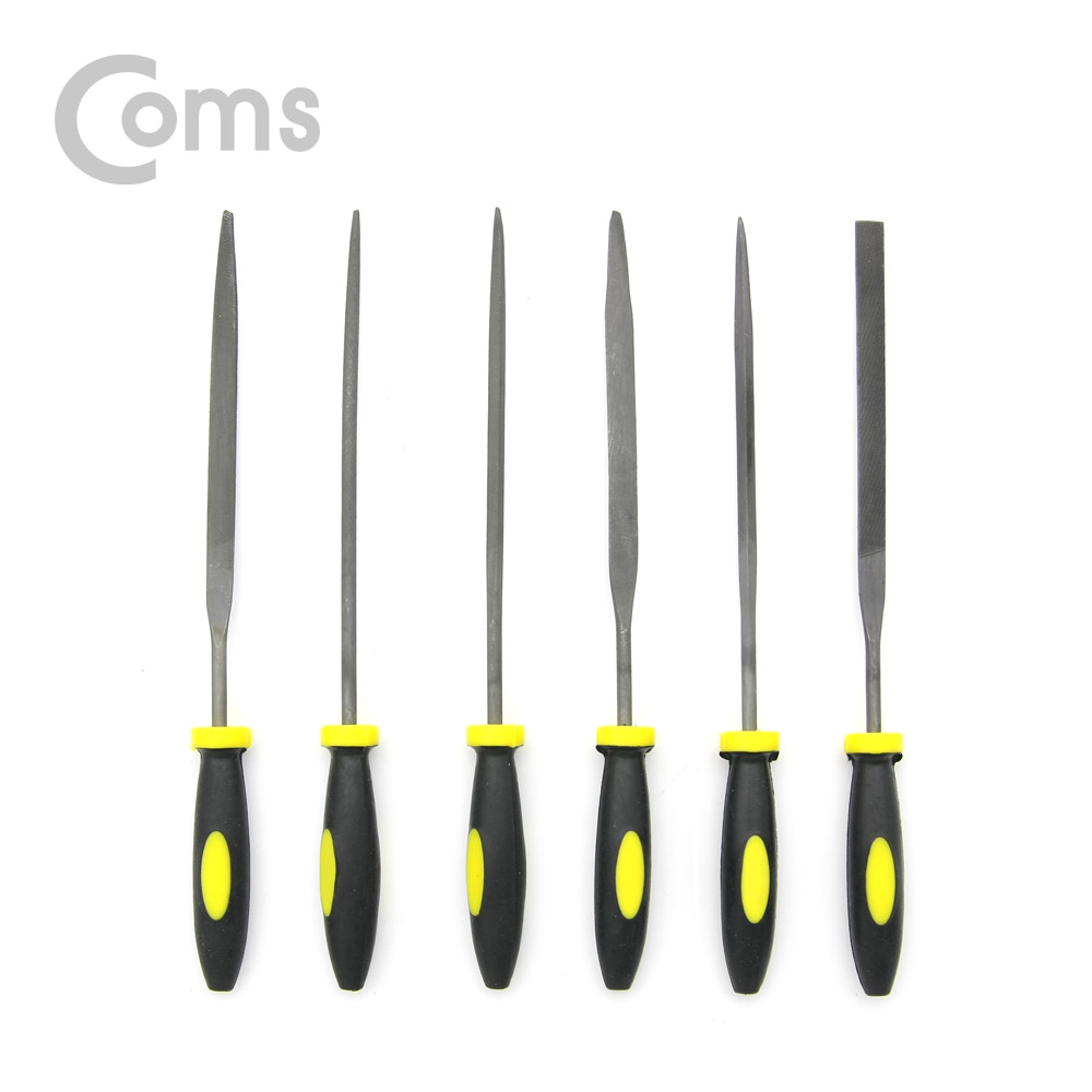Coms 다듬질용 줄세트 6pcs / 야스리 공구줄 쇠줄 / 3 x 150mm