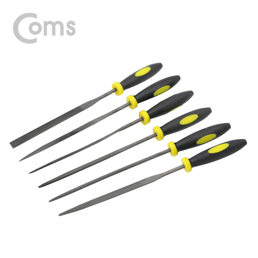Coms 다듬질용 줄세트 6pcs / 야스리 공구줄 쇠줄 / 3 x 150mm