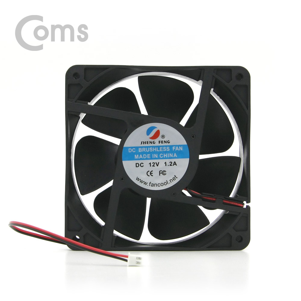 Coms 쿨러 케이스용 CASE 120mm / DC 브러시리스 팬 / 2P 전원 / DC12V / 120mm x 37mm