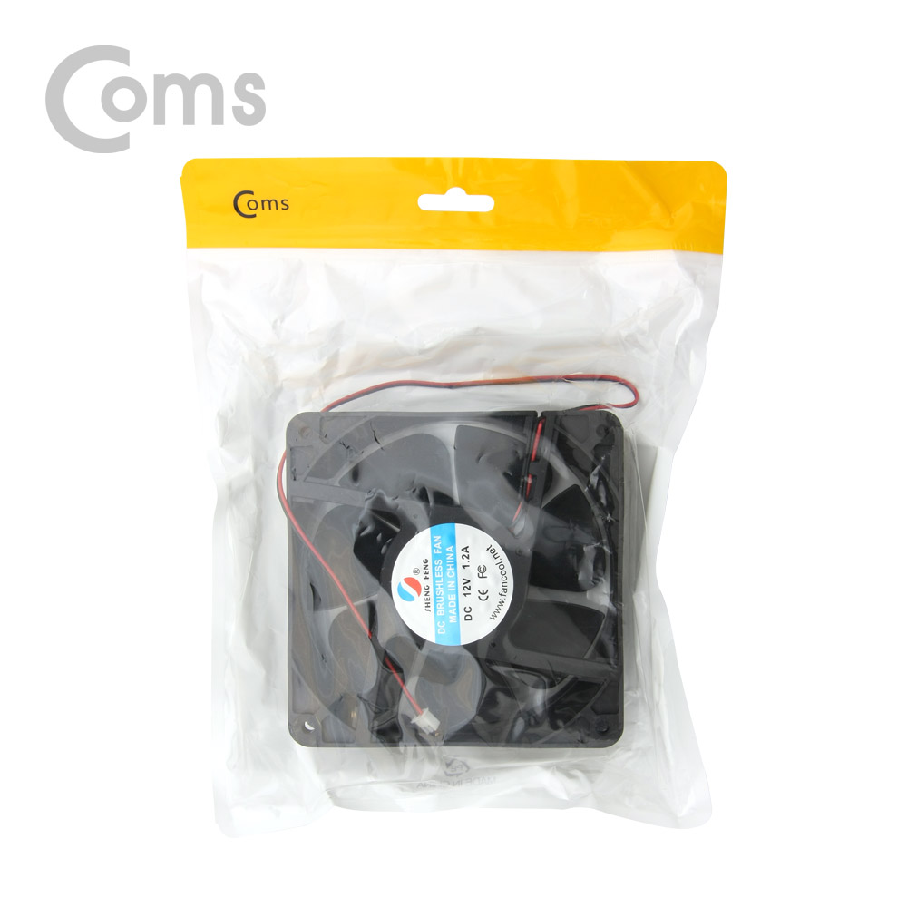 Coms 쿨러 케이스용 CASE 120mm / DC 브러시리스 팬 / 2P 전원 / DC12V / 120mm x 37mm