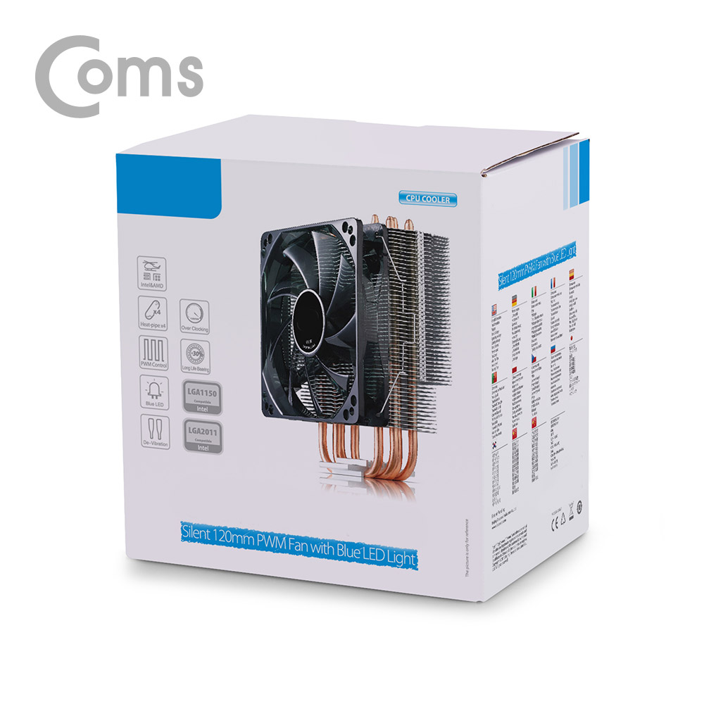 Coms CPU 쿨러 / 120mm / Intel LGA 115X/775 / AMD FM2+/FM2/FM1/AM3+/AM2+/AM2