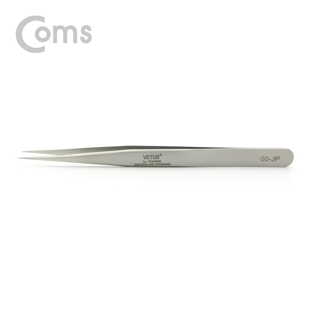 Coms Vetus 핀셋(초정밀/비자기성/ 고강도) 일자형 / 00-JP, 경도(HRC45)