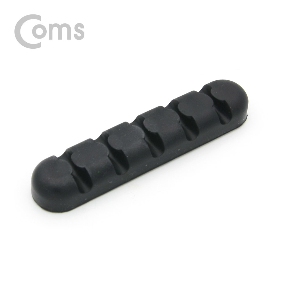 Coms 케이블 오거나이저(홀더형) / 케이블 정리기 / Black