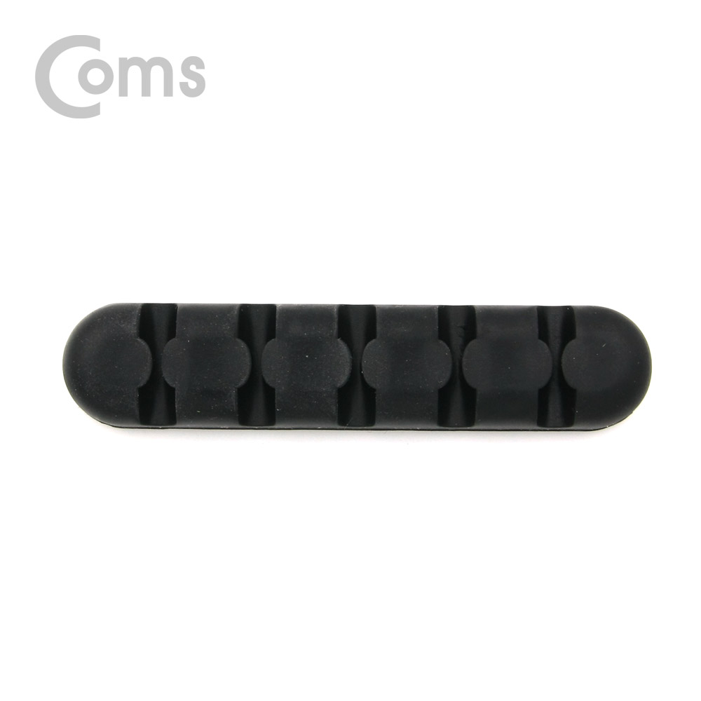 Coms 케이블 오거나이저(홀더형) / 케이블 정리기 / Black