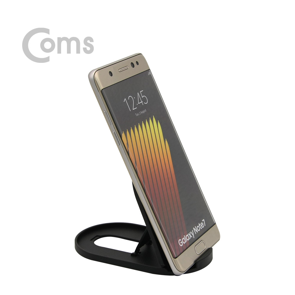 Coms 접이식 스마트폰 스탠드, Black / 스마트폰 거치대