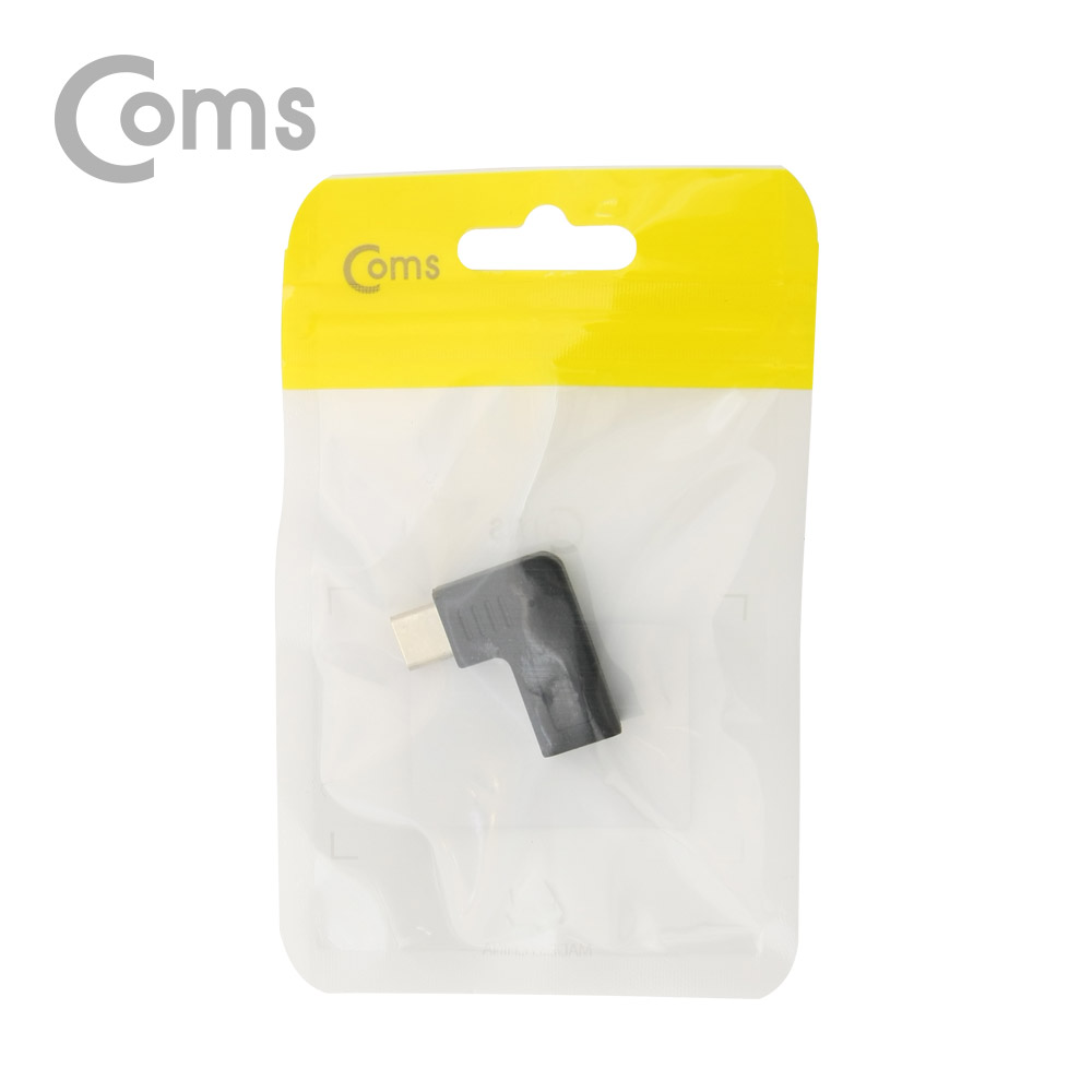 Coms USB 3.1 Type C 젠더(Type C M / Micro 5P F) Black, 꺾임(꺽임)