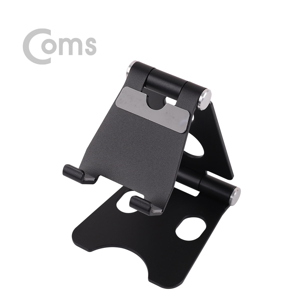 Coms 접이식 스마트폰 스탠드, Black/ 스마트폰 거치대