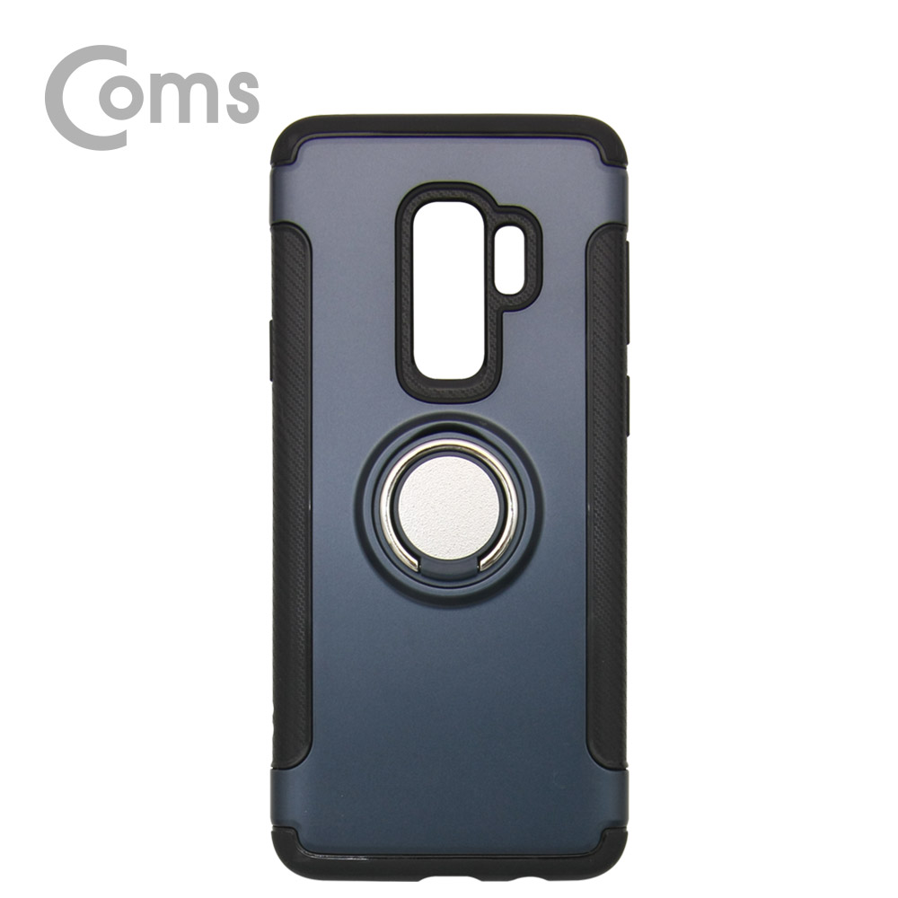 Coms 스마트폰 케이스(핑거링), Dark Blue, 갤S9P/갤럭시