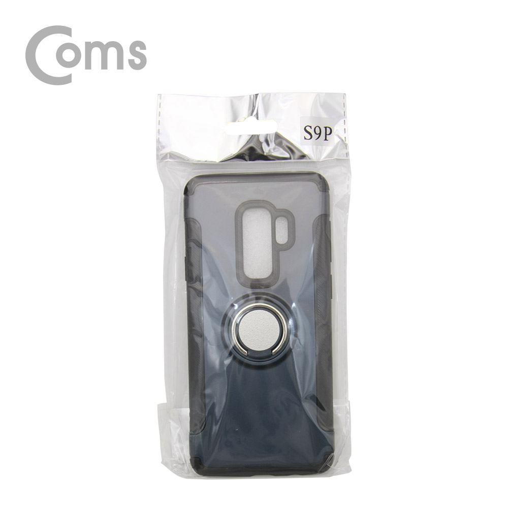 Coms 스마트폰 케이스(핑거링), Dark Blue, 갤S9P/갤럭시