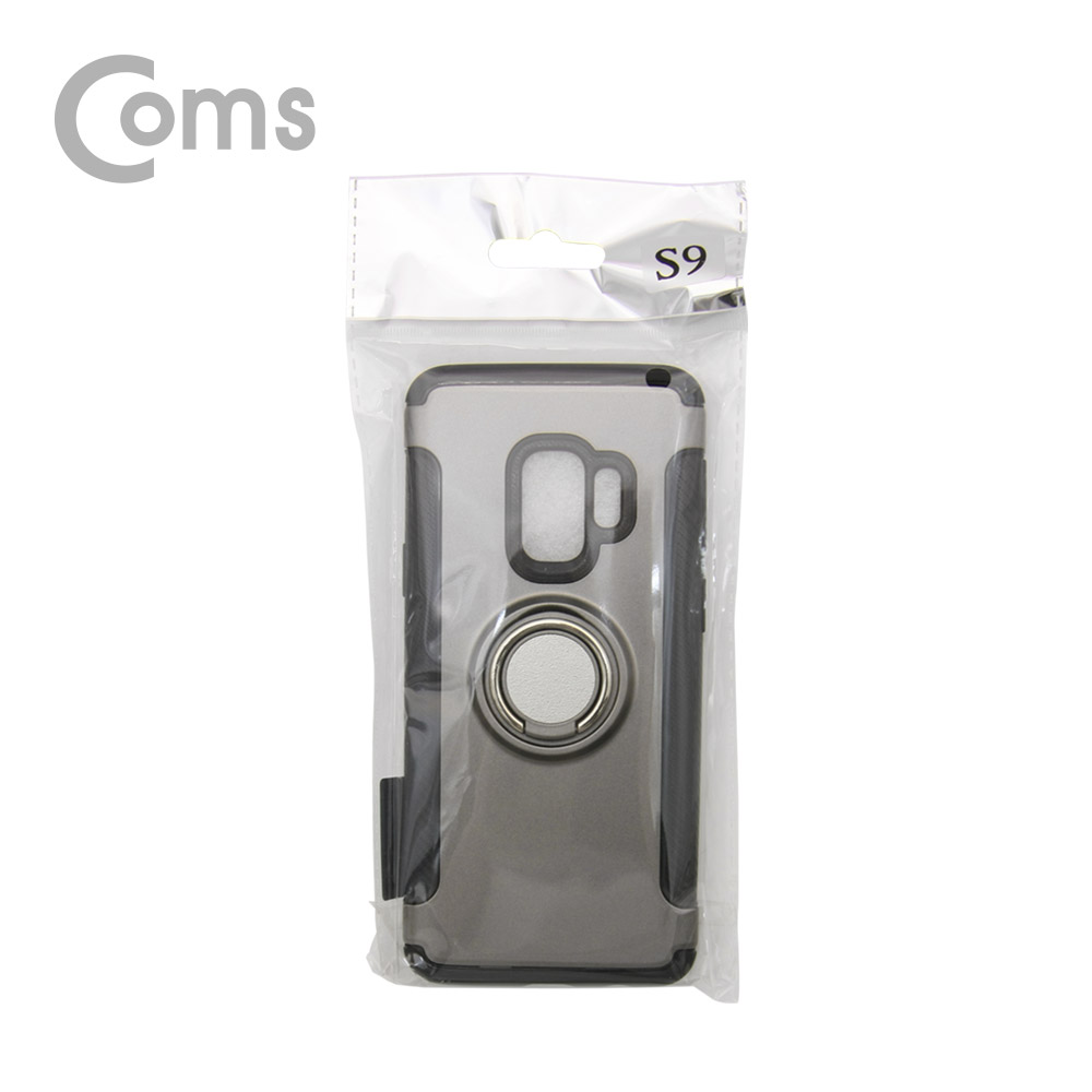 Coms 스마트폰 케이스(핑거링), Gray, 갤S9/갤럭시