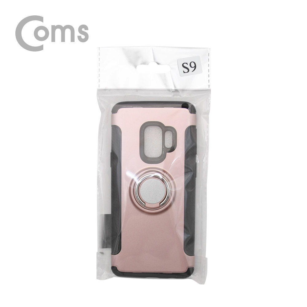 Coms 스마트폰 케이스(핑거링), Pink, 갤S9/갤럭시