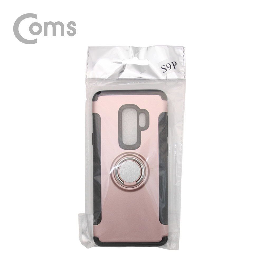Coms 스마트폰 케이스(핑거링), Pink, 갤S9P/갤럭시