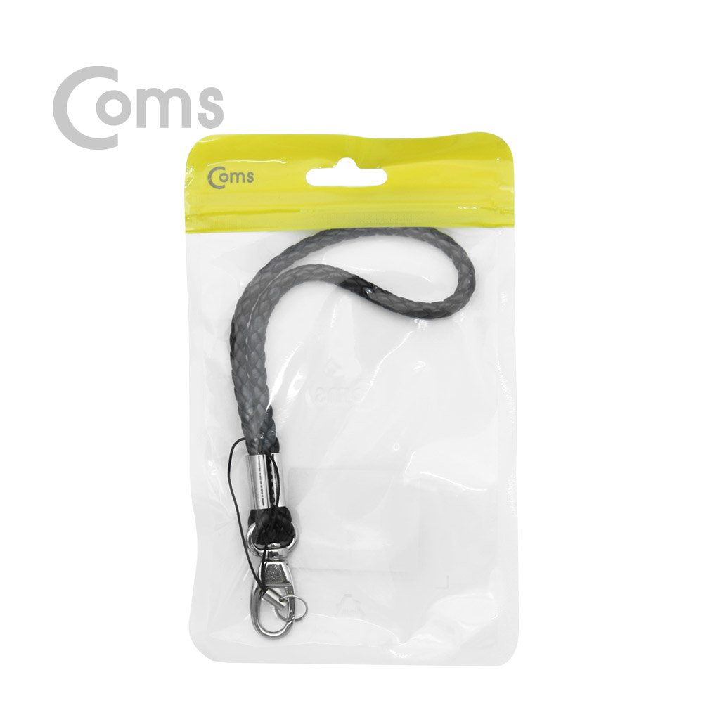 Coms 스트랩(고리형) Black / 손목 스트랩 / 스마트폰 / 카메라
