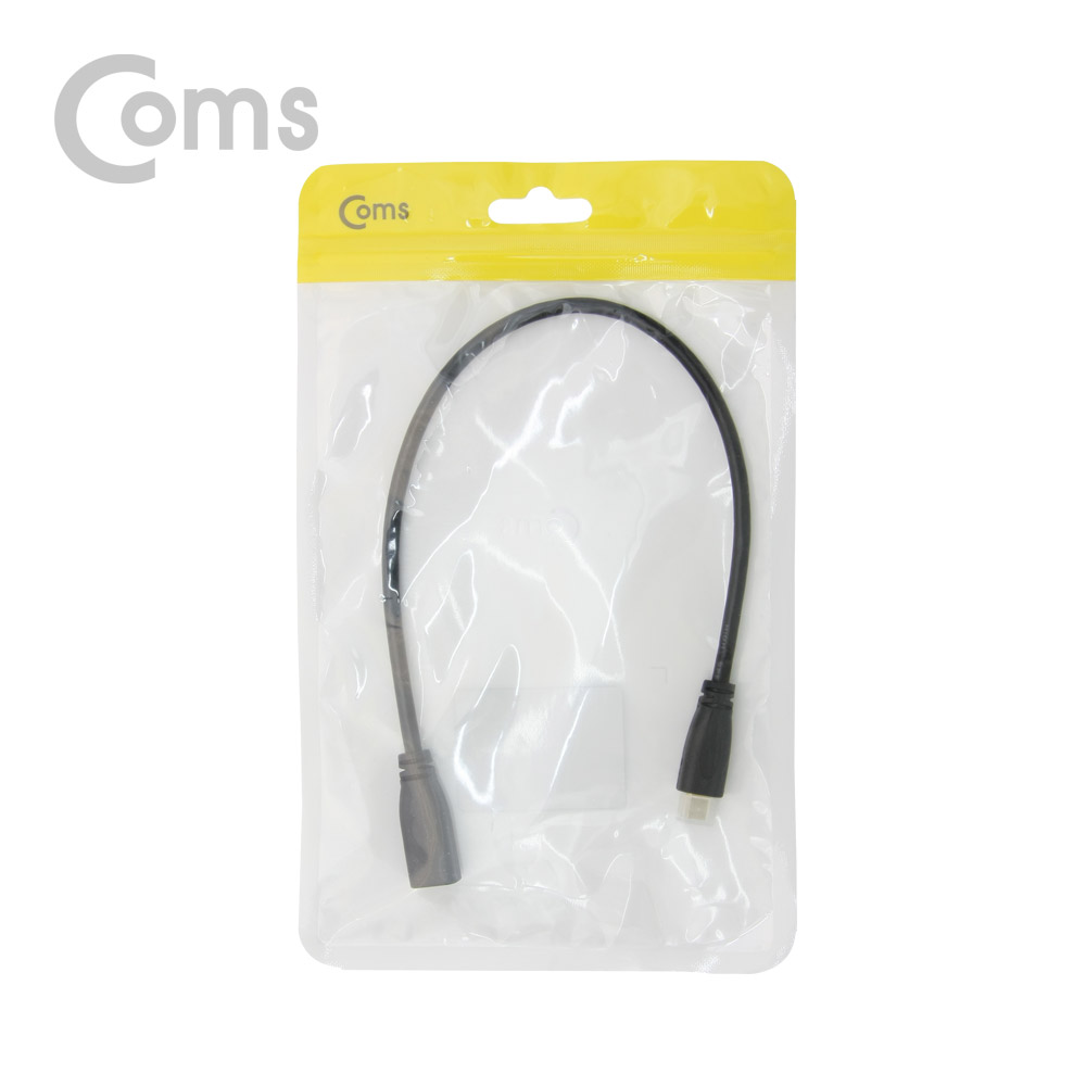 Coms Micro HDMI 케이블(연장 젠더 M/F), 30cm